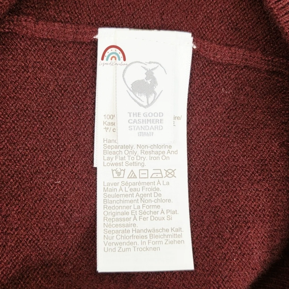 New! J. Crew Cashmere Crewneck Sweater in Port Wine